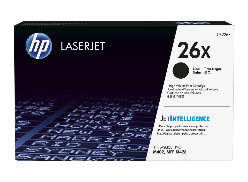 HP CF226X Negro Cartucho de Toner Original - 26X