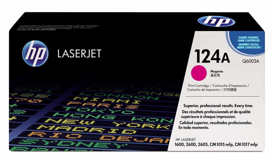 HP Q6003A Magenta Cartucho de Toner Original - 124A