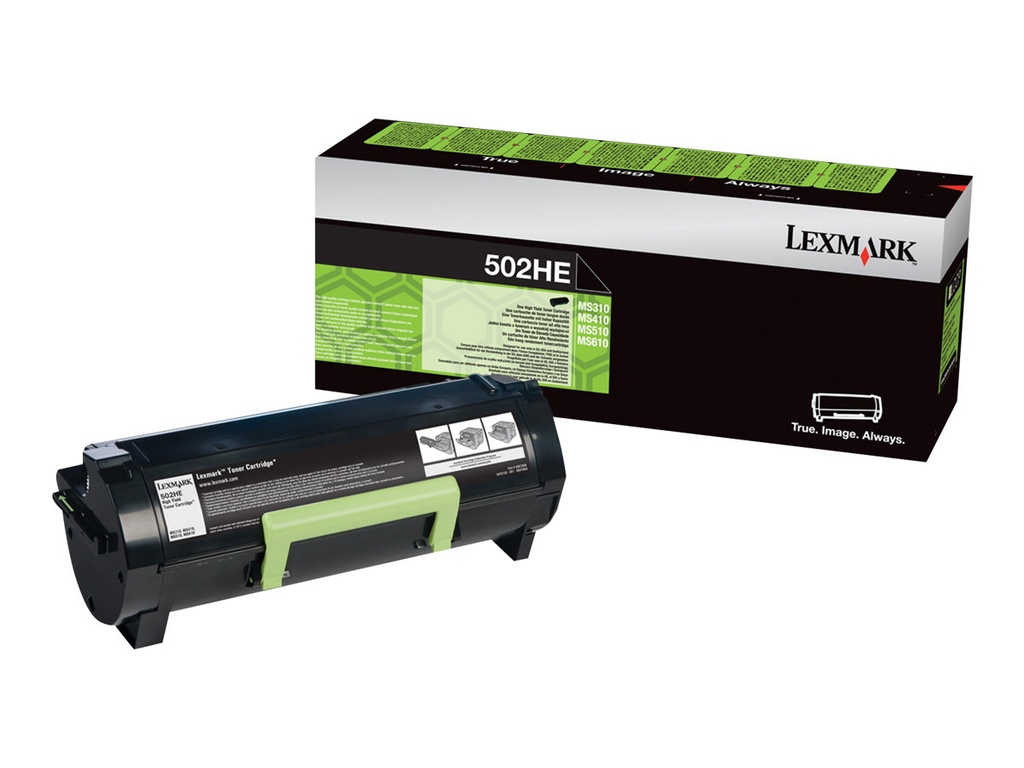 Lexmark MS310/MS410/MS510/MS610 Negro Cartucho de Toner Original - 50F2H0E/502H