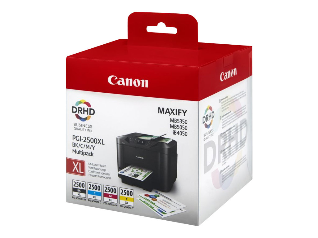 Canon PGI2500XL Pack de 4 Cartuchos de Tinta Originales - 9254B004
