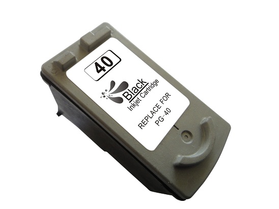 Canon PG40/PG50/PG37 Negro Cartucho de Tinta Remanufacturado - Muestra Nivel de Tinta - Reemplaza 0615B001/0616B001/2145B001