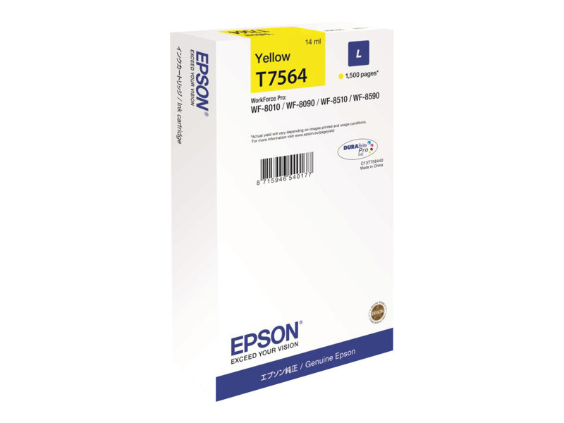 Epson T7564 Amarillo Cartucho de Tinta Original - C13T756440