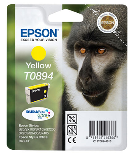 Epson T0894 Amarillo Cartucho de Tinta Original - C13T08944011