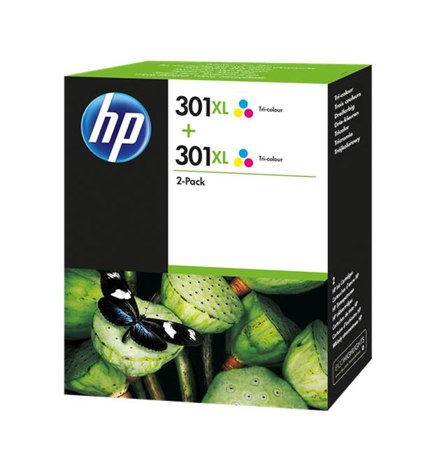 HP 301XL Color Pack de 2 Cartuchos de Tinta Originales - D8J46AE