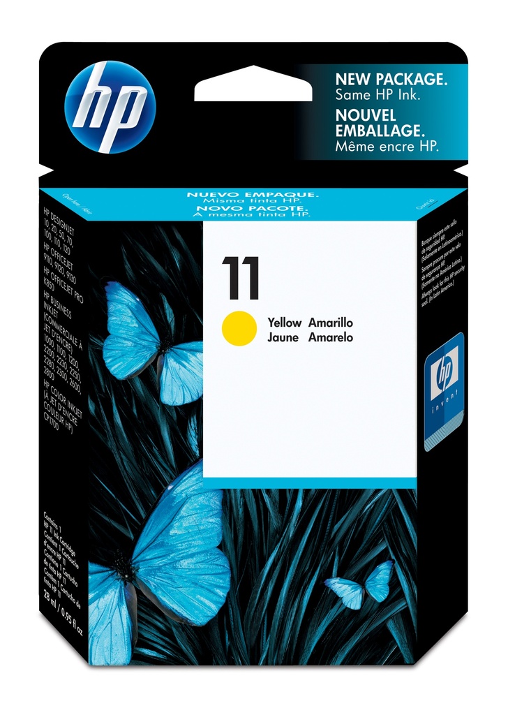HP 11 Amarillo Cartucho de Tinta Original - C4838A