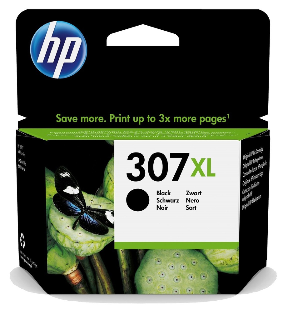 HP 307XL Negro Cartucho de Tinta Original - 3YM64AE