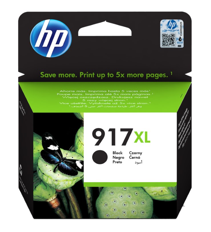 HP 917XL Negro Cartucho de Tinta Original - 3YL85AE