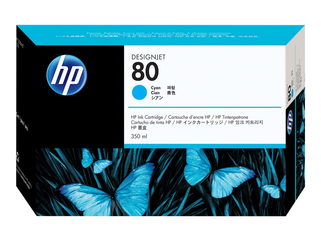 HP 80 Cyan Cartucho de Tinta Original - C4846A
