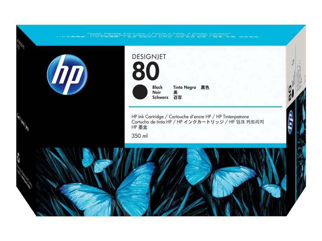 HP 80 Negro Cartucho de Tinta Original - C4871A