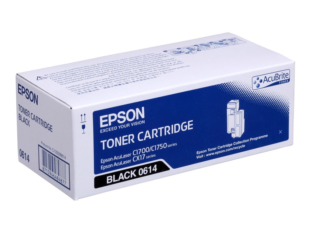 Epson Aculaser C1700/CX17 Negro Cartucho de Toner Original  - C13S050614