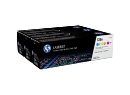 [CF371AM] HP CE321A/CE322A/CE323A Pack de 3 Cartuchos de Toner Originales - 128A