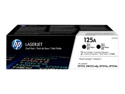 [CB540AD] HP CB540A Negro Pack de 2 Cartuchos de Toner Originales - 125A