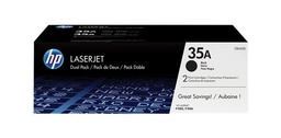 [CB435AD] HP CB435A Negro Pack de 2 Cartuchos de Toner Originales - 35A