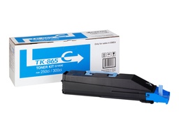 [1T02JZCEU0] Kyocera TK865 Cyan Cartucho de Toner Original - 1T02JZCEU0/TK865C