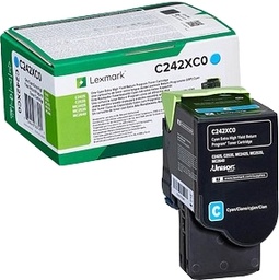 [C242XC0] Lexmark C2425/C2535/MC2425/MC2535/MC2640 Cyan Cartucho de Toner Original - C242XC0