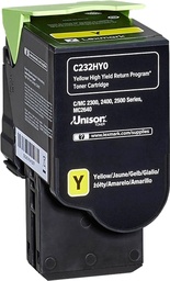 [C232HY0] Lexmark C2325/C2425/C2535/MC2325/MC2425/MC2535/MC2640 Amarillo Cartucho de Toner Original - C232HY0