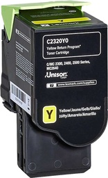 [C2320Y0] Lexmark C2325/C2425/C2535/MC2325/MC2425/MC2535/MC2640 Amarillo Cartucho de Toner Original - C2320Y0