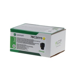 [78C2XY0] Lexmark CS421/CS521/CS622/CX421/CX522/CX622/CX625 Amarillo Cartucho de Toner Original - 78C2XY0/78C2XYE