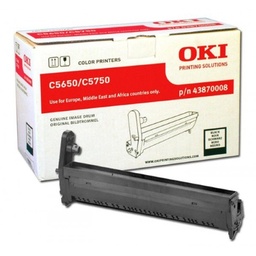 [43870008.0] OKI C5650/C5750 Negro Tambor de Imagen Original - 43870008 (Drum)