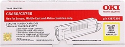 [43872305.0] OKI C5650/C5750 Amarillo Cartucho de Toner Original - 43872305