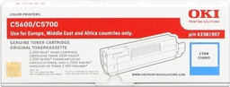 [43381907.0] OKI C5600/C5700 Cyan Cartucho de Toner Original - 43381907