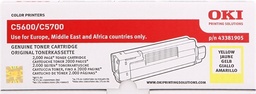[43381905.0] OKI C5600/C5700 Amarillo Cartucho de Toner Original - 43381905