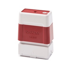 [PR1438R6P] Brother PR1438R6P Pack de 6 Monturas de Sellos Originales - 14x38mm - Color Rojo