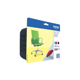 [LC229XLVALBP] Brother LC229XL/LC225XL Pack de 4 Cartuchos de Tinta Originales - LC229XLVALBP