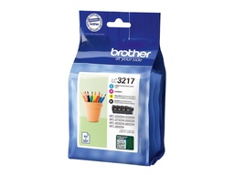 [LC3217VAL] Brother LC3217 Pack de 4 Cartuchos de Tinta Originales - LC3217VAL