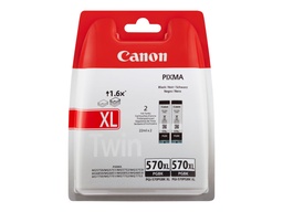 [0318C007] Canon PGI570XL Negro Pack de 2 Cartuchos de Tinta Originales - 0318C007