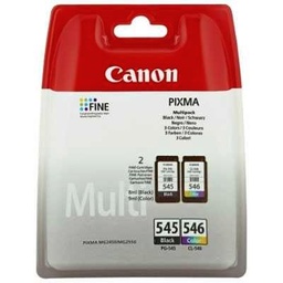 [8287B005] Canon PG545 Negro + CL546 Color Pack de Cartuchos de Tinta Originales - 8287B005