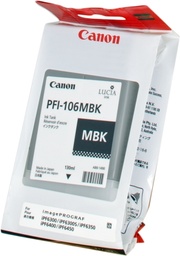 [6620B001] Canon PFI106 Negro Mate Cartucho de Tinta Original - PFI106MBK/6620B001
