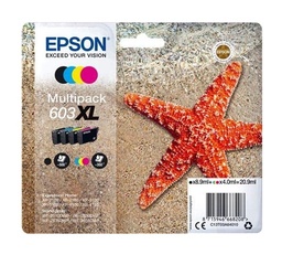 [C13T03A64010] Epson 603XL Pack de 4 Cartuchos de Tinta Originales - C13T03A64010