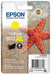 [C13T03A44010] Epson 603XL Amarillo Cartucho de Tinta Original - C13T03A44010