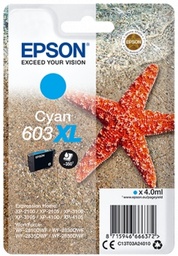 [C13T03A24010] Epson 603XL Cyan Cartucho de Tinta Original - C13T03A24010