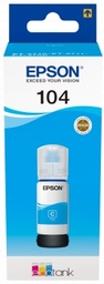 [C13T00P240] Epson 104 Cyan - Botella de Tinta Original C13T00P240