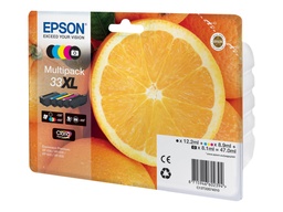 [C13T33574011] Epson T3357 (33XL) Pack de 5 Cartuchos de Tinta Originales - C13T33574011