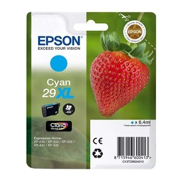 [C13T29924012] Epson T2992 (29XL) Cyan Cartucho de Tinta Original - C13T29924012