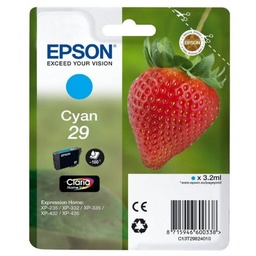 [C13T29824012] Epson T2982 (29) Cyan Cartucho de Tinta Original - C13T29824012