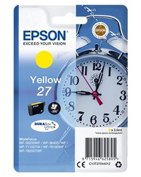 [C13T27044012] Epson T2704 (27) Amarillo Cartucho de Tinta Original - C13T27044012