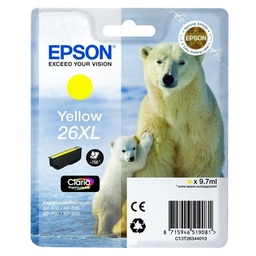 [C13T26344012] Epson T2634 (26XL) Amarillo Cartucho de Tinta Original - C13T26344012