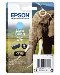 [C13T24254012] Epson T2425 (24) Cyan Light Cartucho de Tinta Original - C13T24254012
