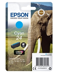 [C13T24224012] Epson T2422 (24) Cyan Cartucho de Tinta Original - C13T24224012