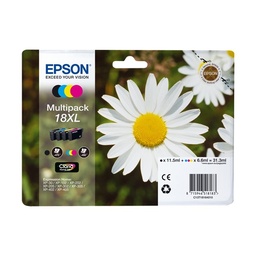 [C13T18164012] Epson T1816 (18XL) Pack de 4 Cartuchos de Tinta Originales - C13T18164012