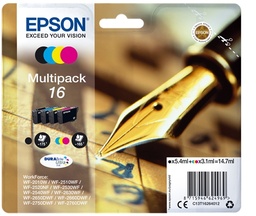 [C13T16264012] Epson T1626 Pack de 4 Cartuchos de Tinta Originales - C13T16264012