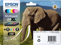 [C13T24384011] Epson T2438 (24XL) Pack de 6 Cartuchos de Tinta Originales - C13T24384011
