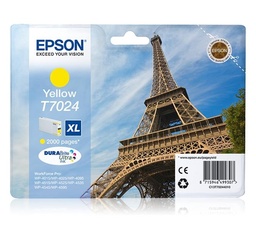 [C13T70244010] Epson T7024 Amarillo Cartucho de Tinta Original - C13T70244010