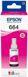 [C13T664340] Epson T6643 Magenta - Botella de Tinta Original C13T664340