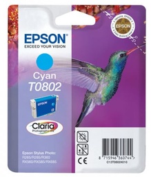 [C13T08024011] Epson T0802 Cyan Cartucho de Tinta Original - C13T08024011