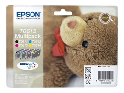 [C13T06154010] Epson T0615 Pack de 4 Cartuchos de Tinta Originales - C13T06144010